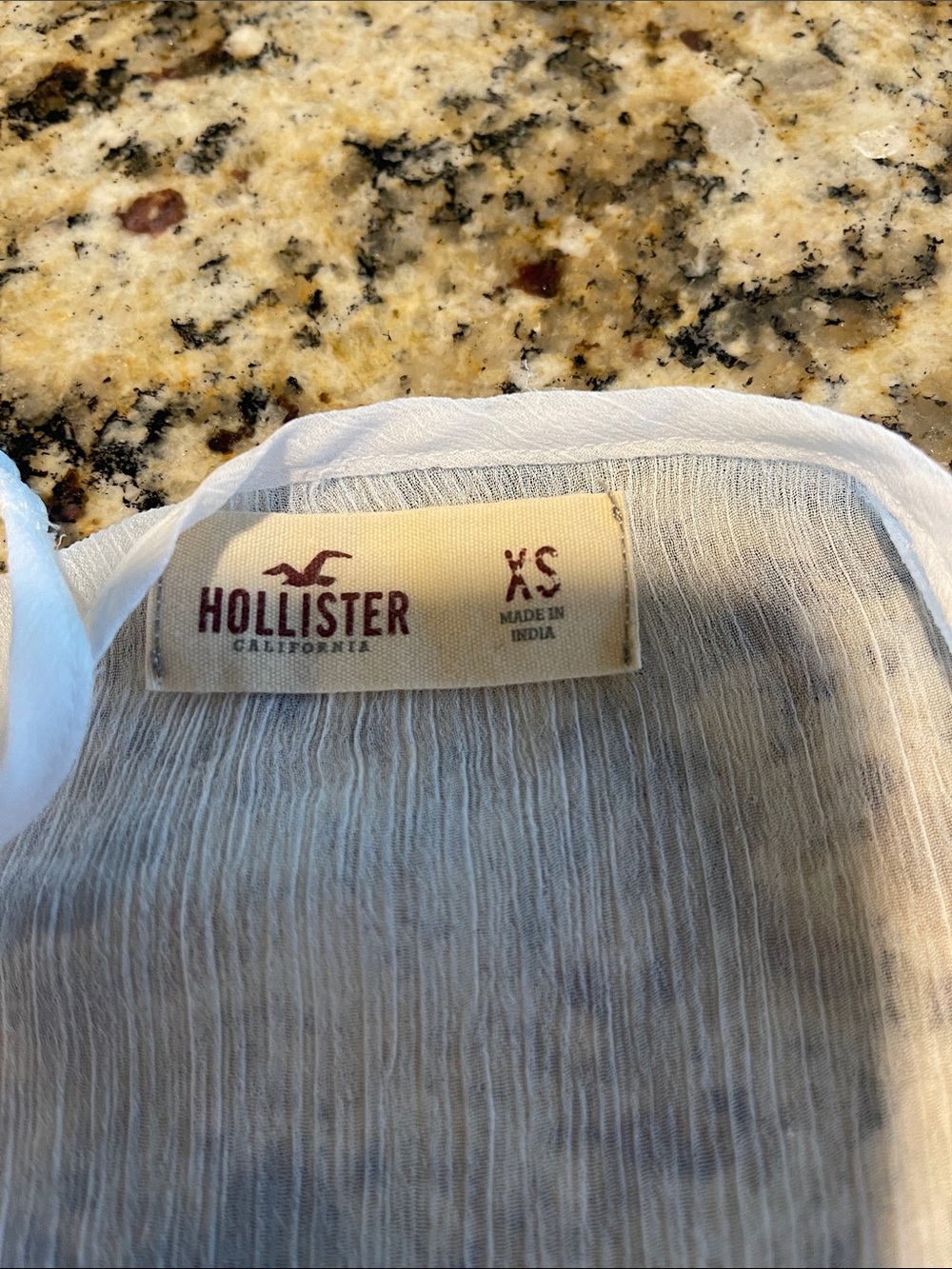Hollister White Crochet & Sequin Peplum Camisole - Picture 2 of 3